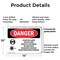 Signmission Radiation & Laser Sign, 10 in H x 14 in W, Plastic, Rectangle OS-2PACK-DS-P-1014-L-1417 - alternate 2